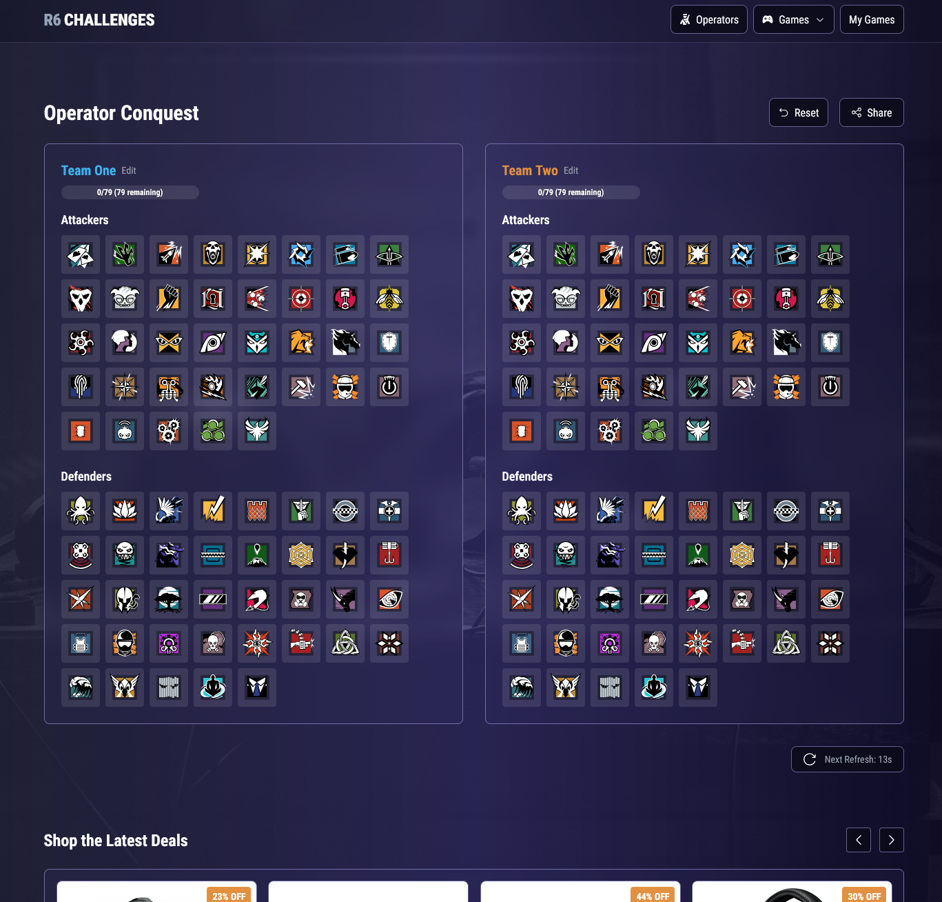 R6 Challenges
